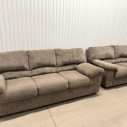 3 Pieces Set Couch, Sofa, Recliner 