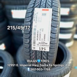 215/45/17 KUMHO ECSTA •Brand new tires / Llantas nuevas ¤ DM 📞 for a Quote. 