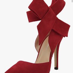 Red Stiletto Heel With Bow 