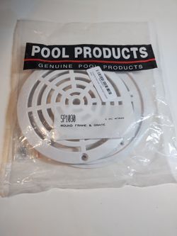 Swimming Pool Drain Cover Round Frame and Grate 8"