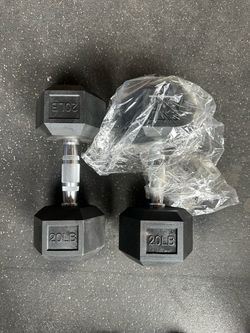 20lb Rubber Coated Dumbells