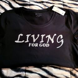 Handmade Living for God Tshirt (11-13)