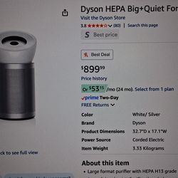 Dyson HEPA Big+Quiet Fomaldehyde BP06