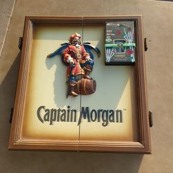 Captain Morgan Heavy Duty Dart Board And NewJazzMetal Cuesoul Darts