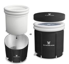 NEW Foil Ice Bath Tub Cold Plunge Tub for Athletes New, Open Box, Sealed Inside