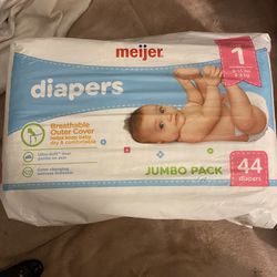 Meijer Size 1 Diapers
