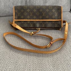 Louis Vuitton Popincourt Shoulder Bag Brown Canvas