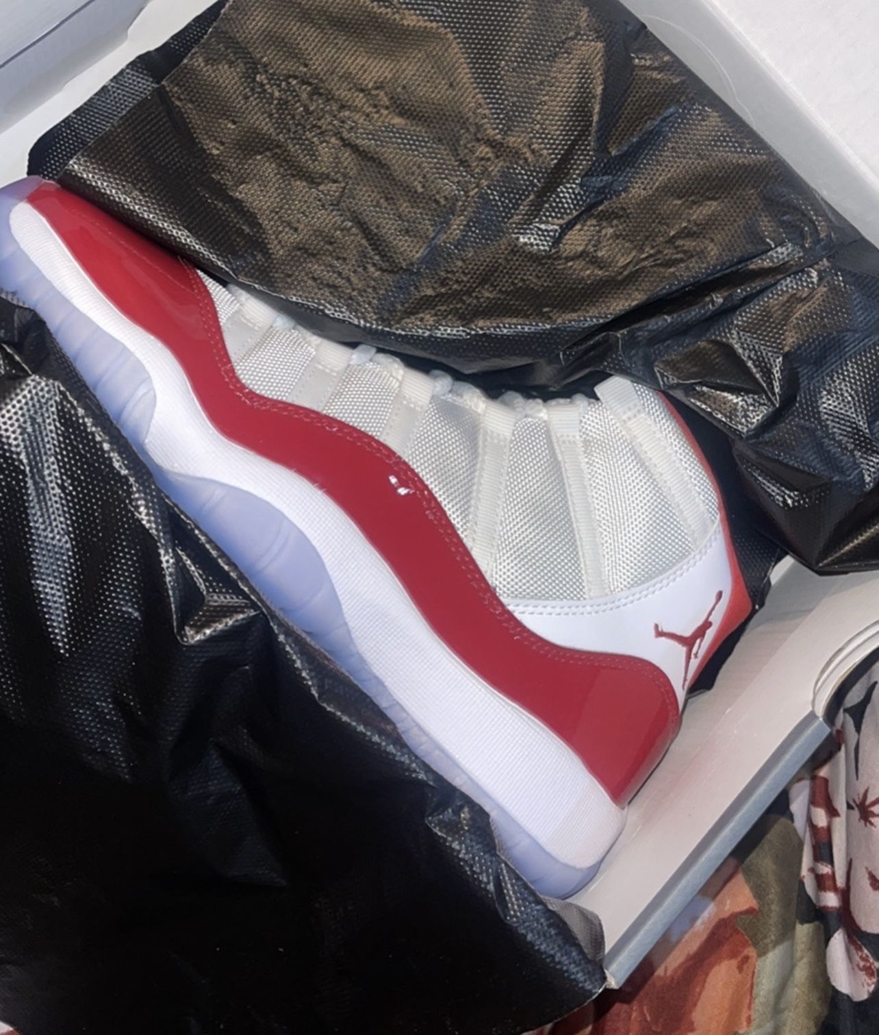 Red And White Jordan 11s