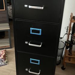 Black File Cabinet