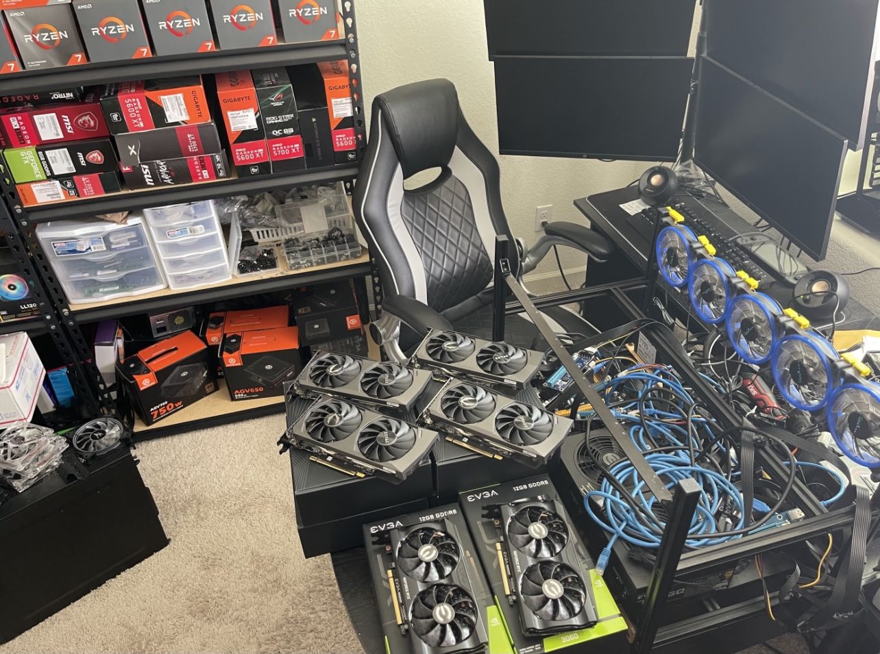 Crypto Mining Rigs (With Or Without GPU) Custom HiveOS Windows 10