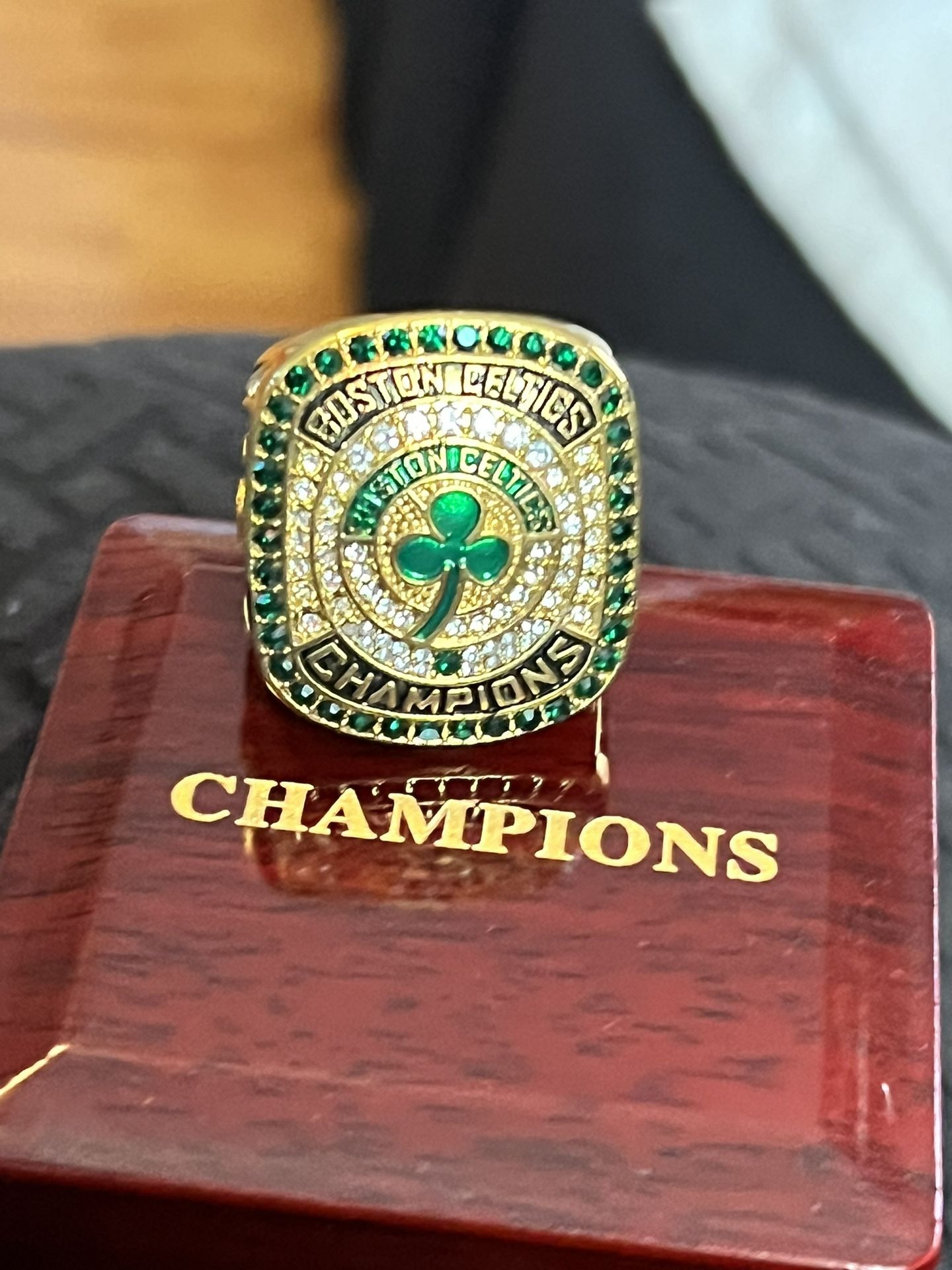 Boston Celtics 2024 Championship Ring &Wooden case