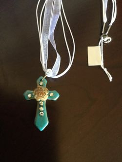 Cross with ROSE 🌹 Necklace