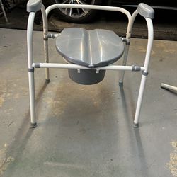 Extra-Wide Heavy-Duty Bedside Commode-Excellent Condition