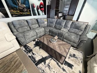 Reclining sectional! Easy financing! 🔥💜✨