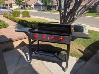 4-Burner Outdoor Flat Top Gas Griddle