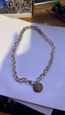 Tiffany & Co. Return to Tiffany Sterling Silver Round Tag Necklace – 6ogramos