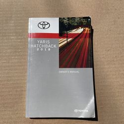 2018 Toyota Yaris Hatchback Owners Manuel
