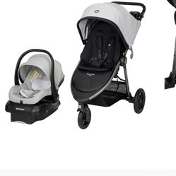 Gia XP Luxe 3-Wheel Travel System – Midnight Moon