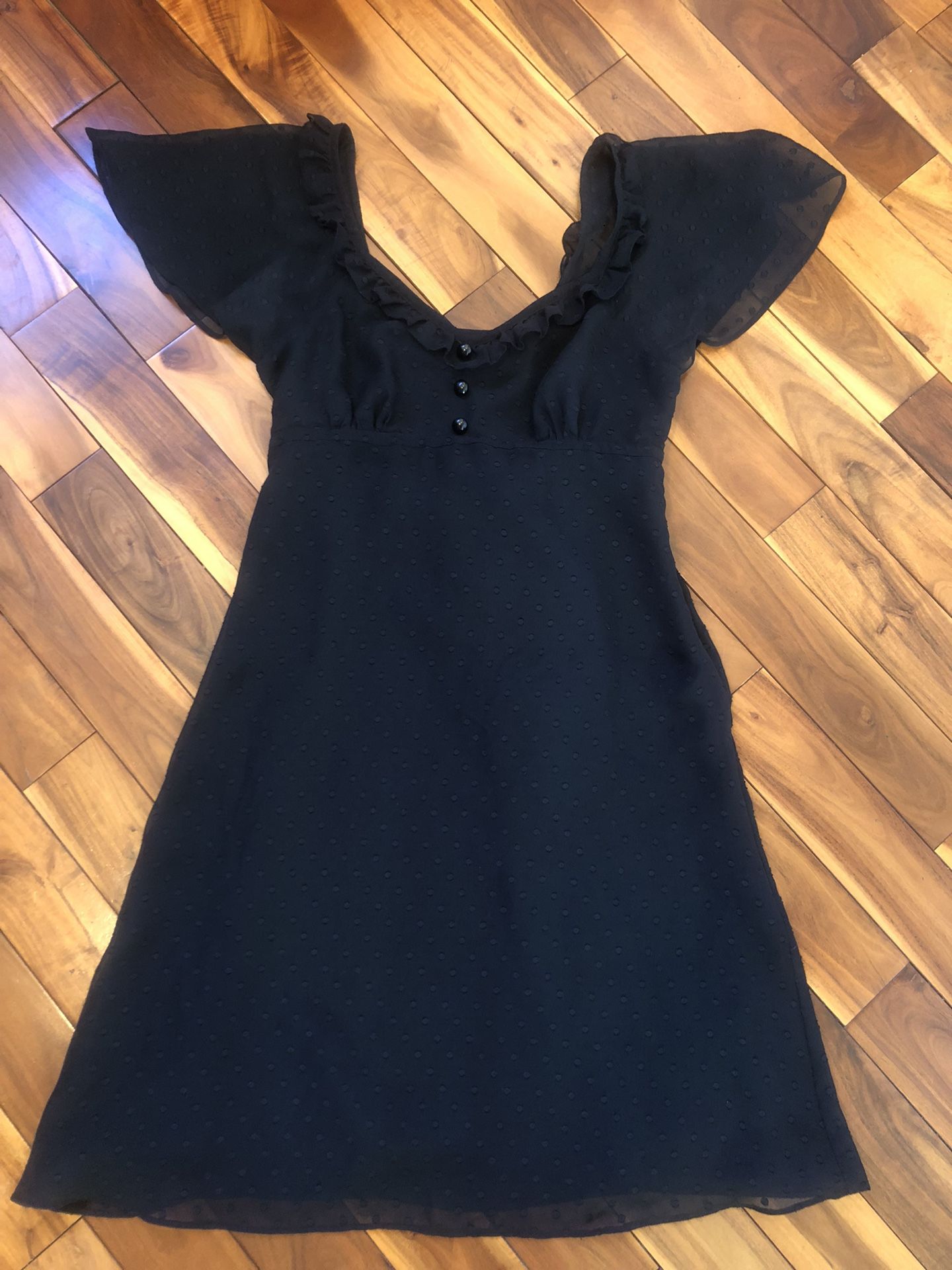 Y2k Juniors Black Dress Size 5 (Great Condition)