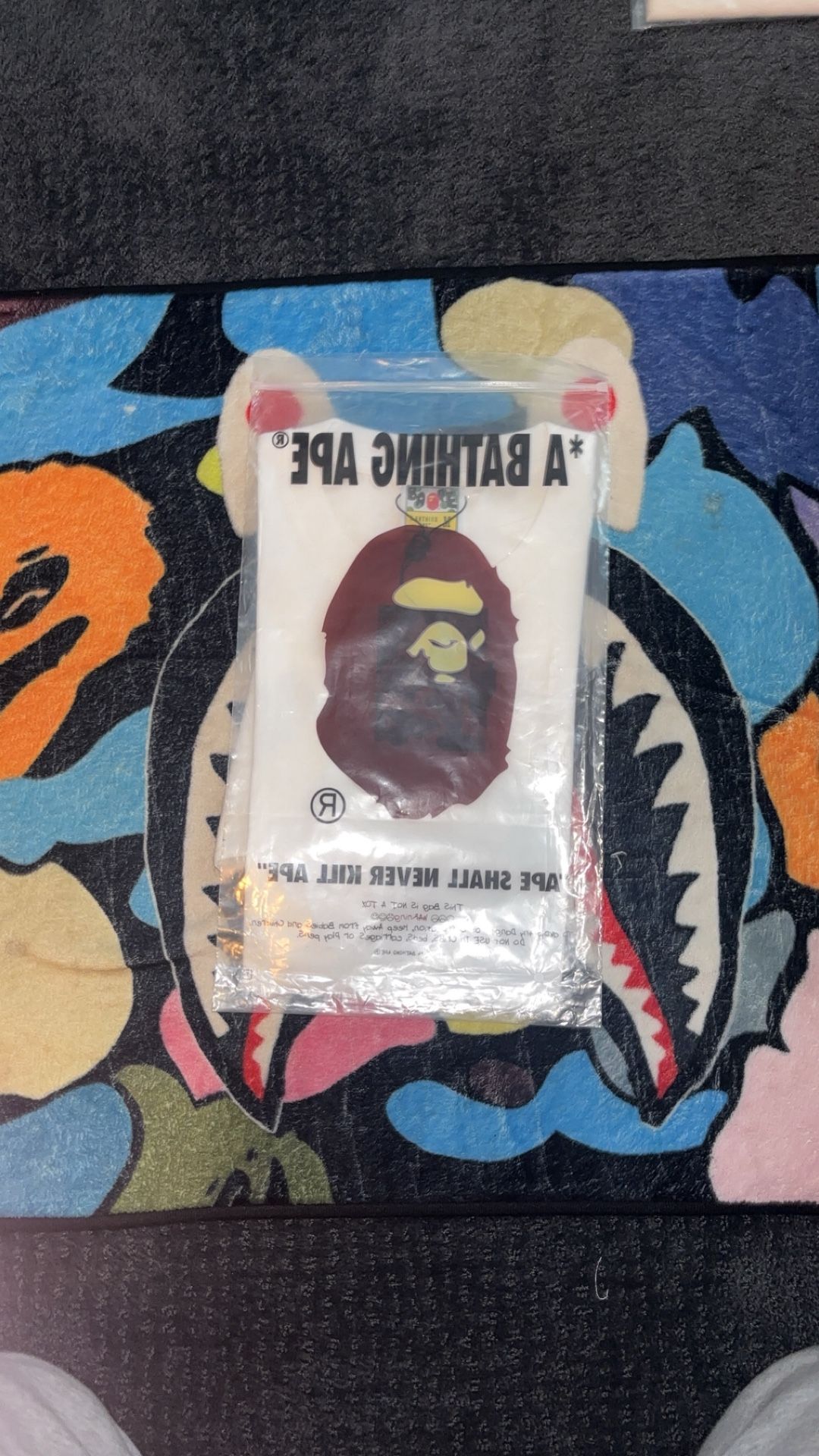 bape x stussy t shirt size m