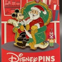 Disney Mickey Mouse and Santa Claus Holiday Pin  (LIMITED RELEASE)