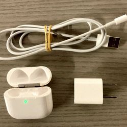 Apple 2nd Gen AirPods Charging Case with Charging Cable and Power Adapte