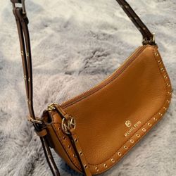 Michael Kors Leather Womens Handbag Camel 