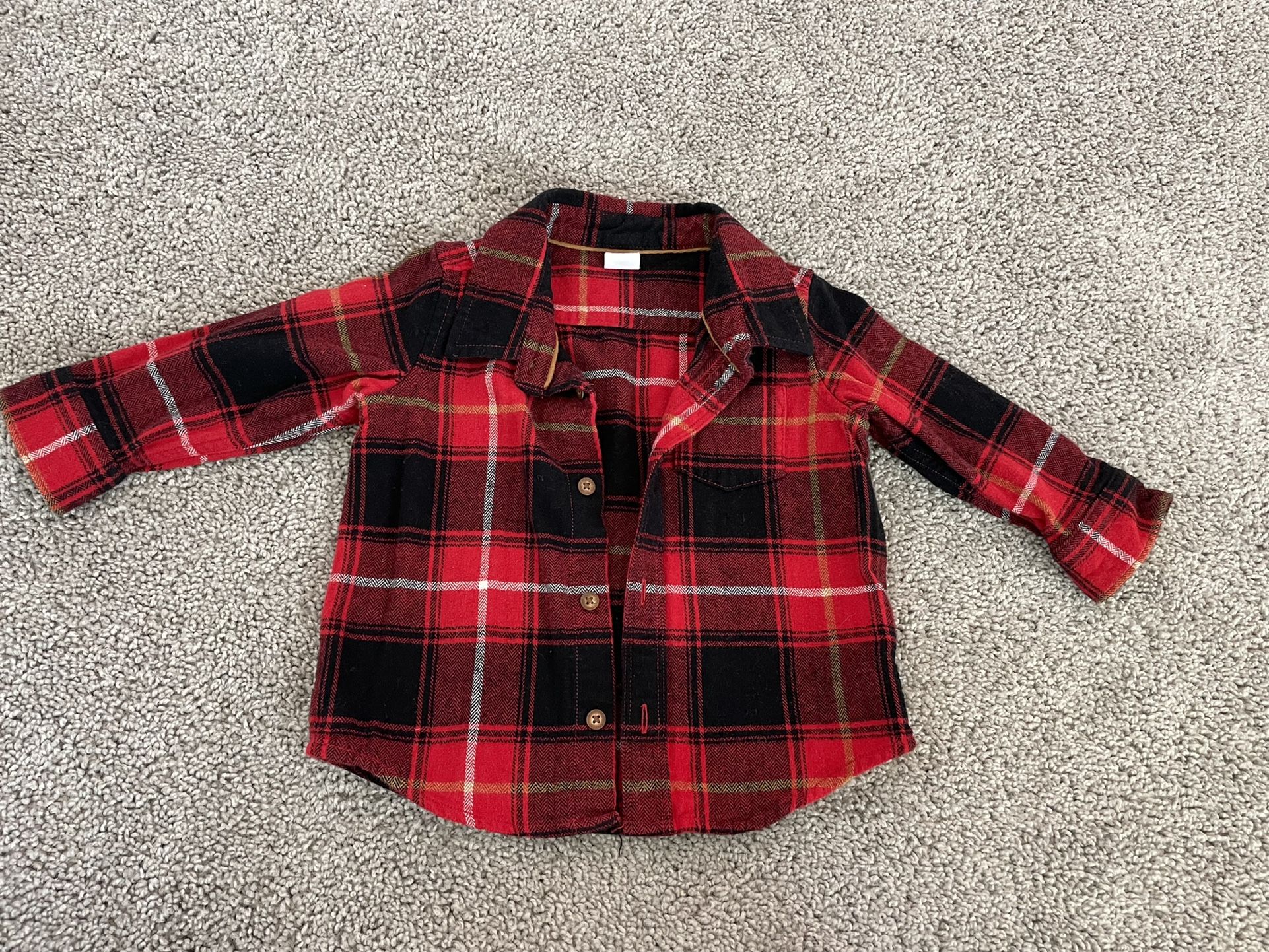 Unisex Baby Plaid Shirt