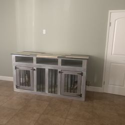 Entertainment Center & Dog Kennel 