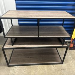 Sonoma Oak Wood Grain Finish TV Stand & Coffee Table