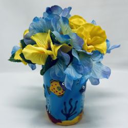 Silk floral flower arrangements ocean 