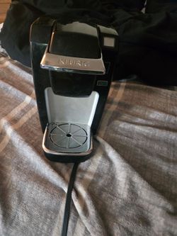 Black Keurig coffee maker
