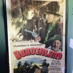Original 1937 Borderland Film Poster