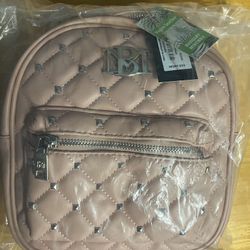Brand New (Still in Plastic/ W/Tags) Badley Mischka Mini Studded Backpack, MSRP $99 , selling for $40