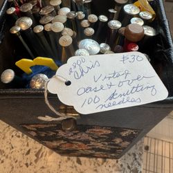 Over 100  Knitting Needles with case