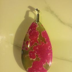 VERY BEAUTIFUL DYED PIECE OF MOSSY FLOURITE 