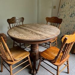 Solid Oak Kitchen Table