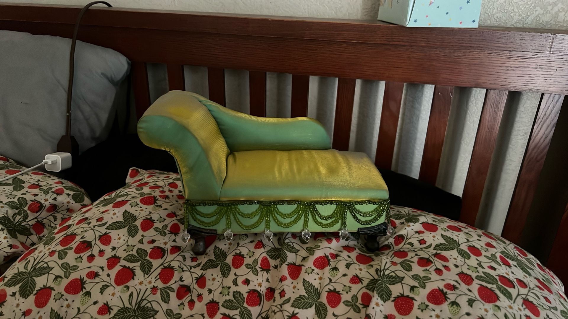 Fancy Iridescent Beaded Jewelry Box Boutique