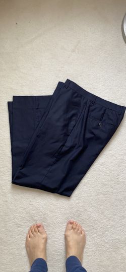 Men spring work dress pants navy 32 x29