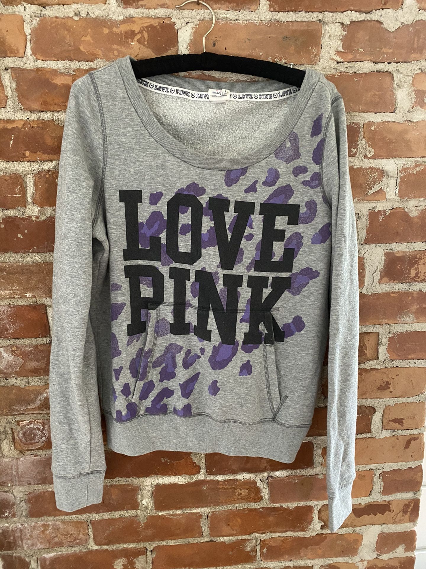 Pink Victoria Secret Purple Cheetah Hoodie S