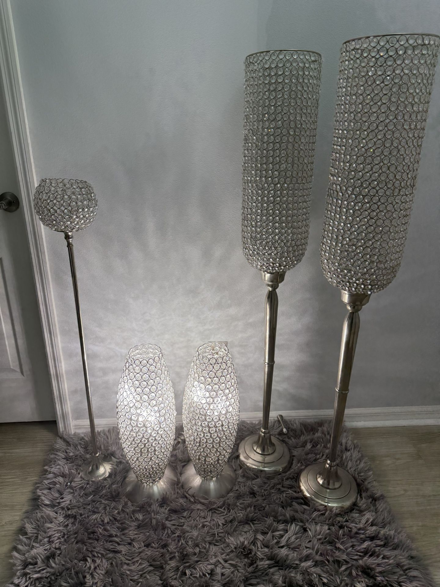 Beautiful Crystal Lamps And Candle Holders