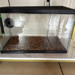 10 Gallon Tank With 55 Gallon Parts lid LED Lights Aquarium Heater And filter Brand new