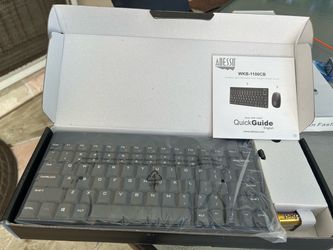 Adesso Wireless Spill-Resistant Mini Keyboard & Mouse
