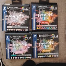 Pigment Art Brush Straws