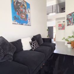 Black Large Sectional (living Spaces) 
