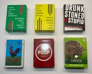Game Night- 6 Playing Card Decks