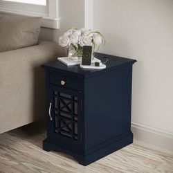 Craftsman Navy Power Chairside Table