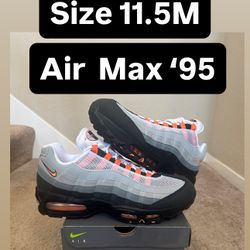 Nike Air Max ‘95  “Big Bubble Bright Mandarin” Size 11.5M