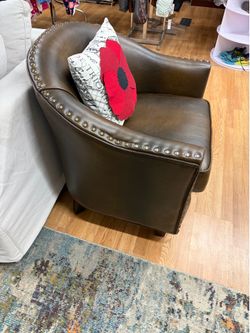 Leather Chocolate Brown Couch