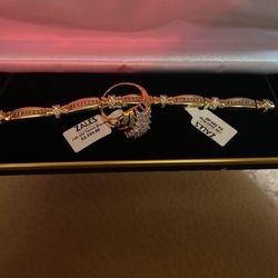 Tennis bracelet a diamond ring brand new 14 karat